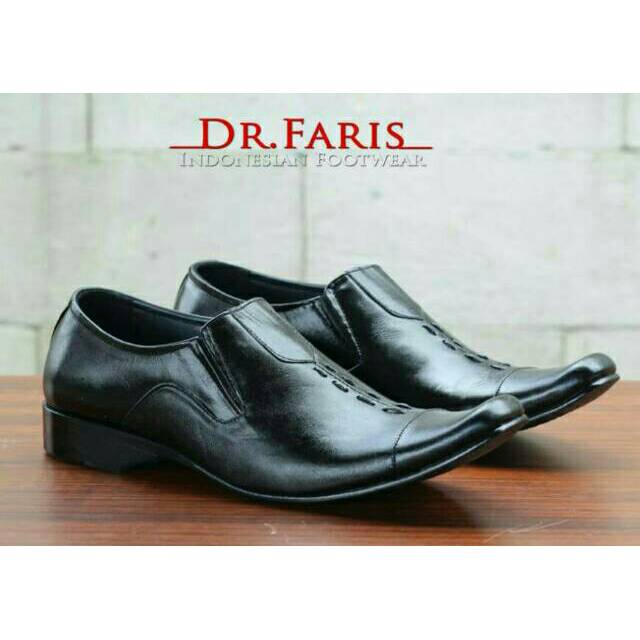 Dr faris premium original kulit sapi pantopel casual santai kerja kantor sepatu pria