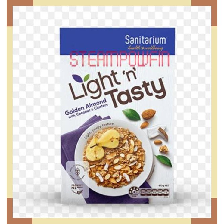 

Sanitarium Light n Tasty Golden Almond Coconut Cluster Sereal Sehat
