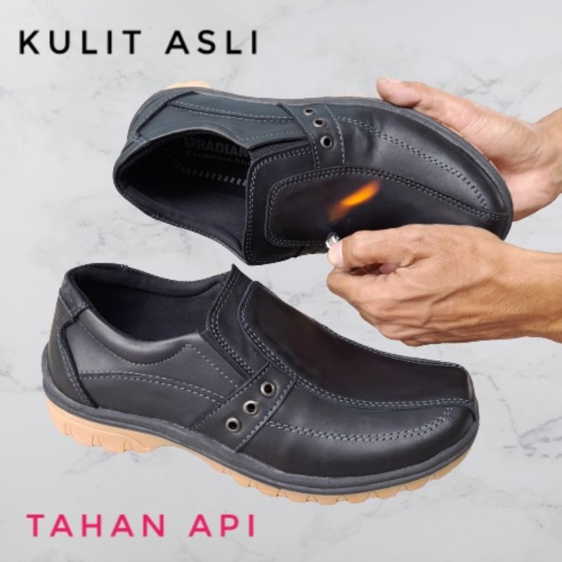 sepatu pria/ sepatu kulit/ sepatu santai kulit /sepatu kasual /sepatu Slip On/ sepatu flat /sepatu dinas /sepatu kerja /sepatu murah/ Sepatu COD