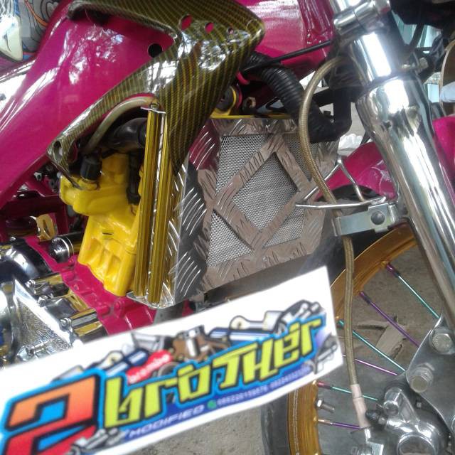 COVER RADIATOR VIXION NEW OLD NVL VIKSEN MODIFIKASI YAMAHA