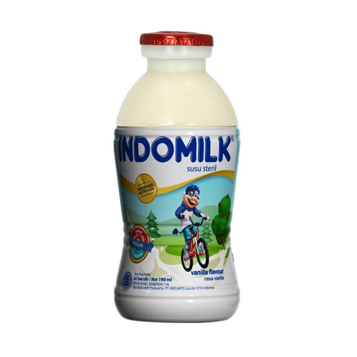 Indomilk Susu Steril Vanilla 190 Ml Shopee Indonesia