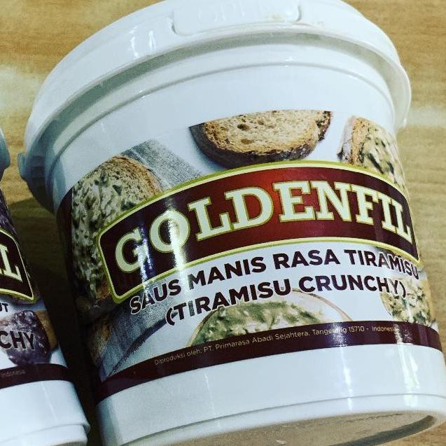 

Goldenfil Tiramisu Crunchy 1kg selai coklat