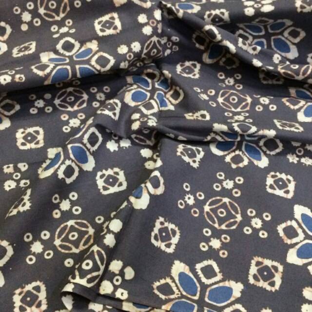 Batik cap indigo