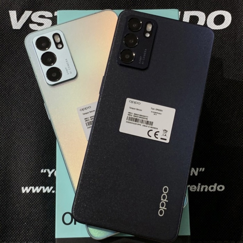 Oppo Reno 6 5G 8/128 GB Ex Resmi Oppo Second Bekas Seken Original Good