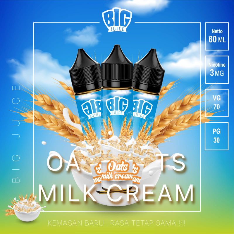 LIQUID OAT milk 60ml enak 3mg