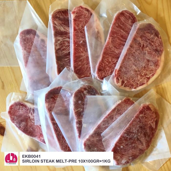 

Steak | 1Kg Aus Beef Sirloin Wagyu Steak Meltique Prime Cut Saikoro Meltik