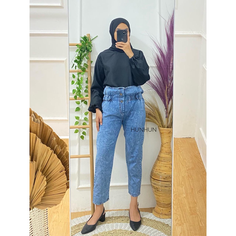 HIGHWAIST JEANS SKODER || DRAKO JEANS HITS VIRAL SELEBGRAM PANTS