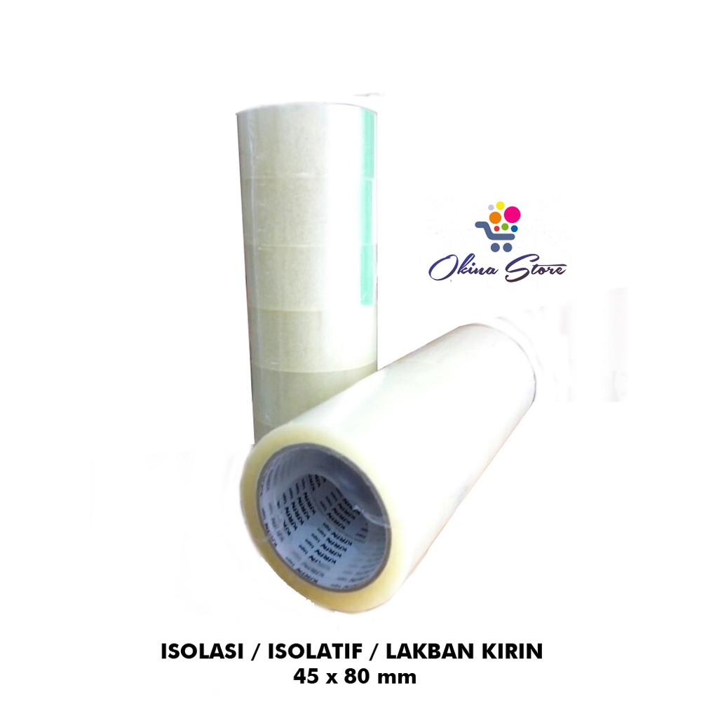 ISOLASI / ISOLATIF / LAKBAN KIRIN 45 x 80 mm MURAH MERIAH