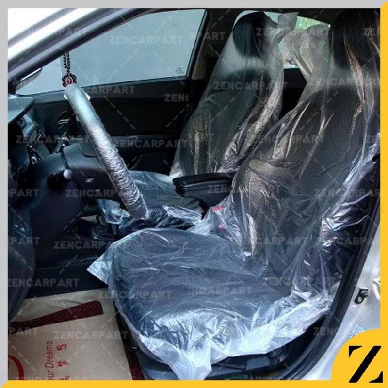 Cover Jok Mobil Disposable Sarung Interior Plastik Detailing Bengkel Seat Cover Plastic