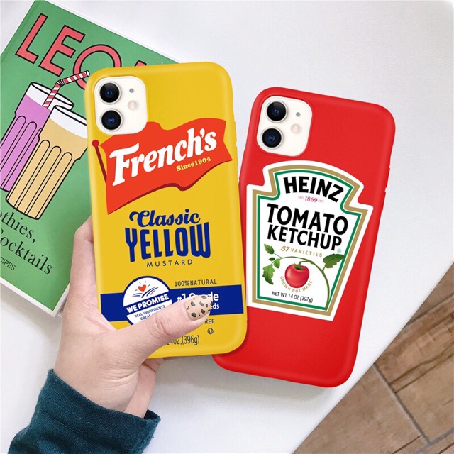 

Case Iphone French's yellow mustard tomato ketchup