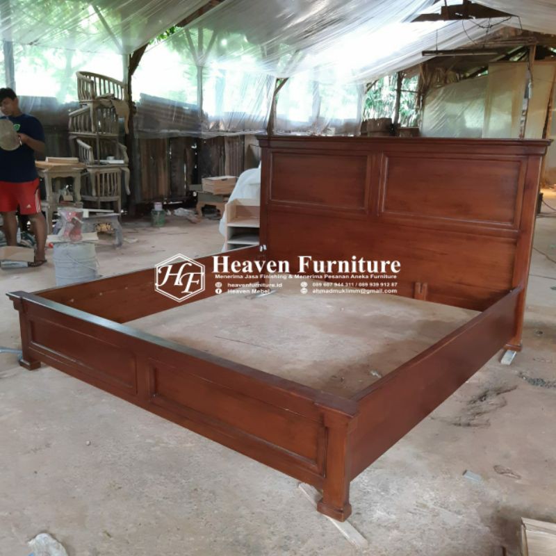 Tempat tidur minimalis jati , tempat tidur jati