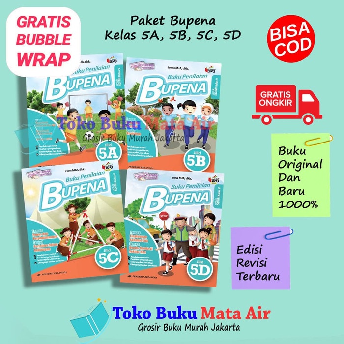 

❤BISA COD❤ BEST SELLER PAKET LENGKAP BUPENA 5A, 5B, 5C & 5D ERLANGGA