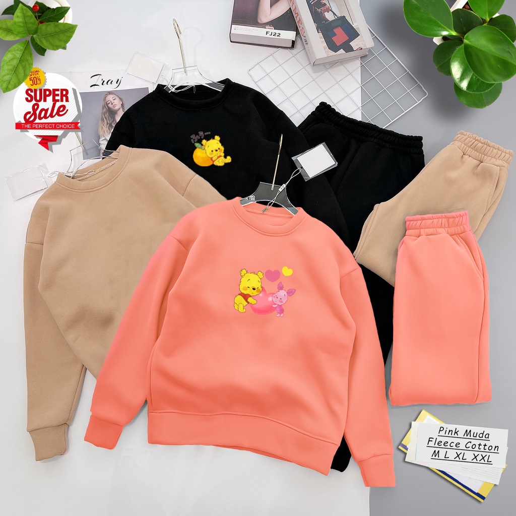 🅳🅵 Sweater Winnie The Poch | Sweter Pria &amp; Wanita | Dhea Fashion