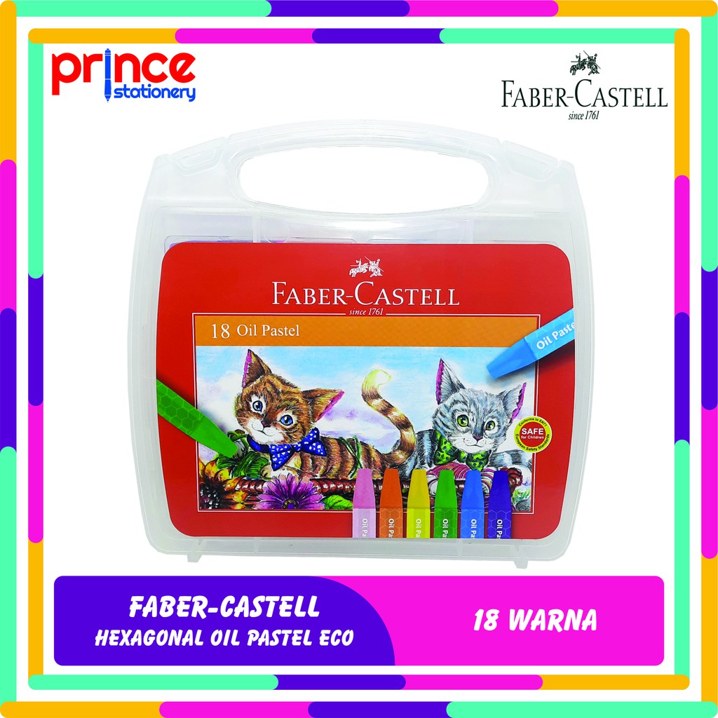

FABER CASTELL HEXAGONAL OIL PASTEL / CRAYON 18 WARNA