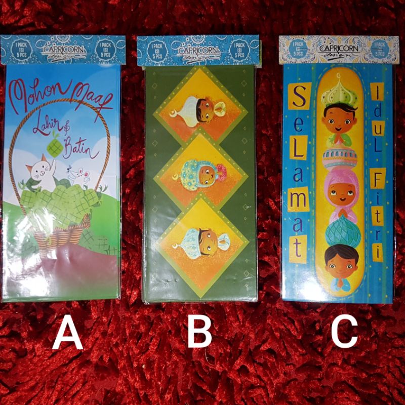 

Amplop Lebaran isi 5 Amplop Idul Fitri Motif Kucing Lucu