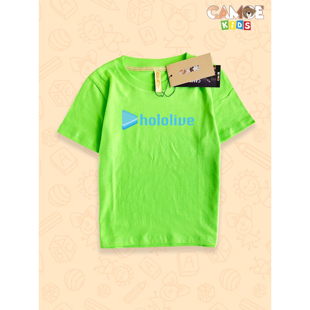 Kaos Anak KIDS vTuber Hololive Logo Anime