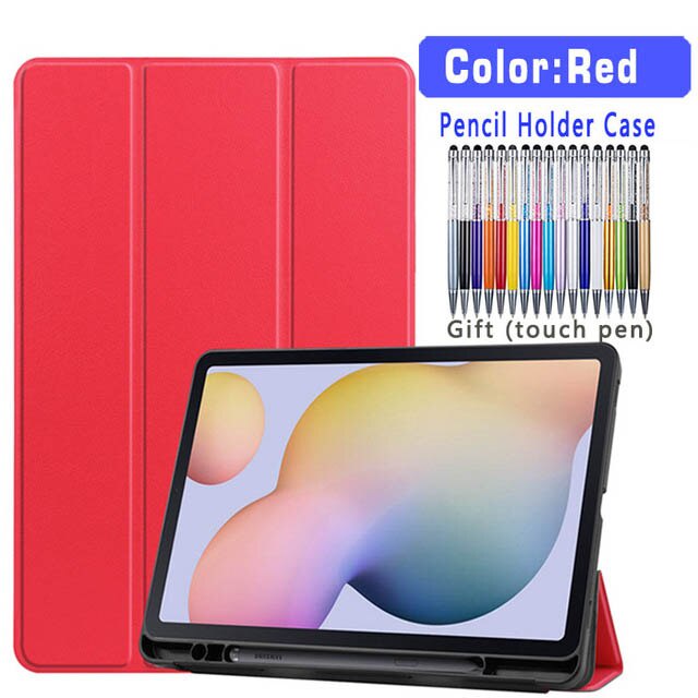 Case Holder Pensil Bahan Silikon Kulit Pu Untuk Samsung Galaxy Tab S7 Plus 12.4 Sm T970 T975 2020