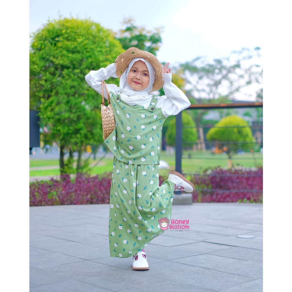 HoneyBlossom - baju muslim anak perempuan / baju muslim anak 1,2, 3,4,5 tahun alyssa series