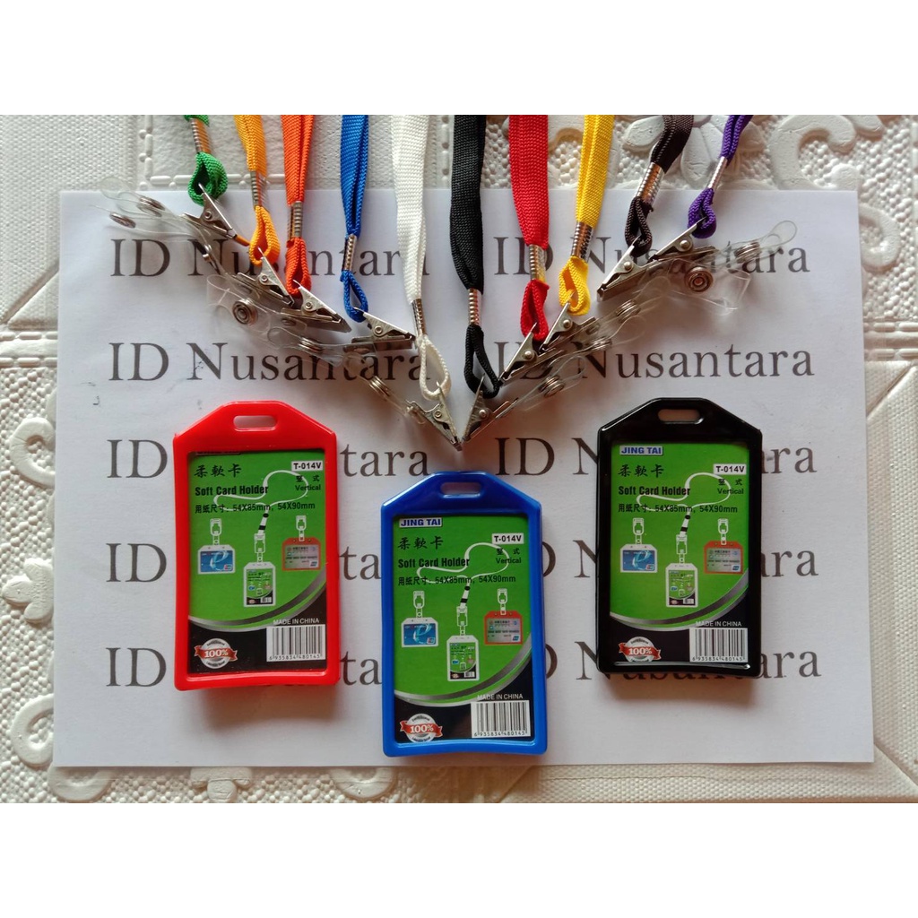 

Paket Tali Jepit Besi + Casing ID Card Karet 1 Sisi T014V