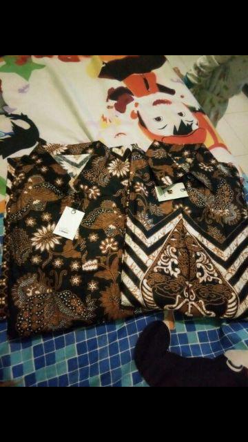 Baju Batik Couple Gamis Jumbo Murah Pasangan Modern Muslim  | K059cg - Melati