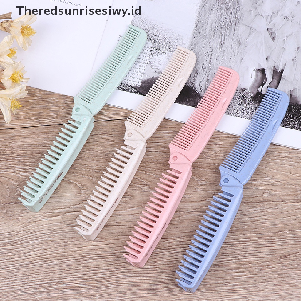 (Theredsunrisesiwy.Id) 1pc Sisir Lipat Portable Anti Statis Untuk Travel