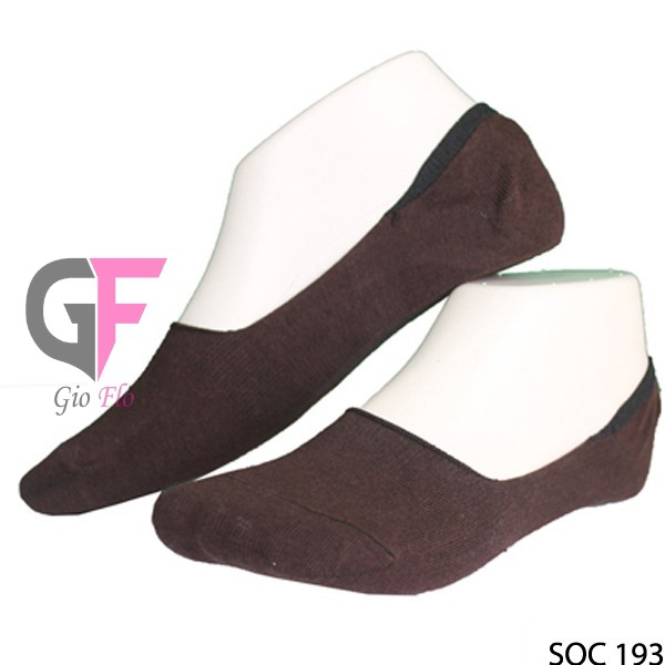 GIOFLO Kaos Kaki Semata Kaki Polos Katun Dark Brown / SOC 193