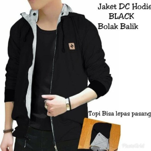 Promo COD Bisa Bayar Ditempat Jaket Pria Wanita bolak balik 2 lapis bukan 1 lapis 2in1 pria wanita / jaket bb / jaket motor PolosQu.ID