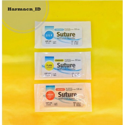 SUTURE CUTGUT BENANG JAHIT SILK CHROMIC PLAIN BENANG JAHIT KROMIK BENANG JAHIT SILK