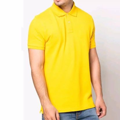 Kaos polo List Kuning / kaos kerah list Kuning / Polo Polos Kuning  / Polo Polos