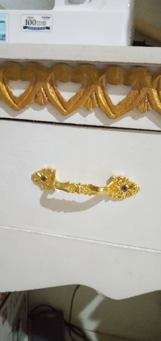 Handle Tarikan Meja Lemari - Tarikan Lari - Tarikan Laci Crome Emas Antik
