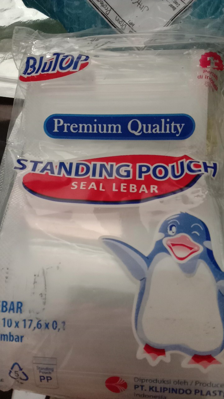 Plastik Standing Pouch Berdiri Zipper Lock 10 X 17 Kemasan Pudot Minuman Kekinian (250 Gr)