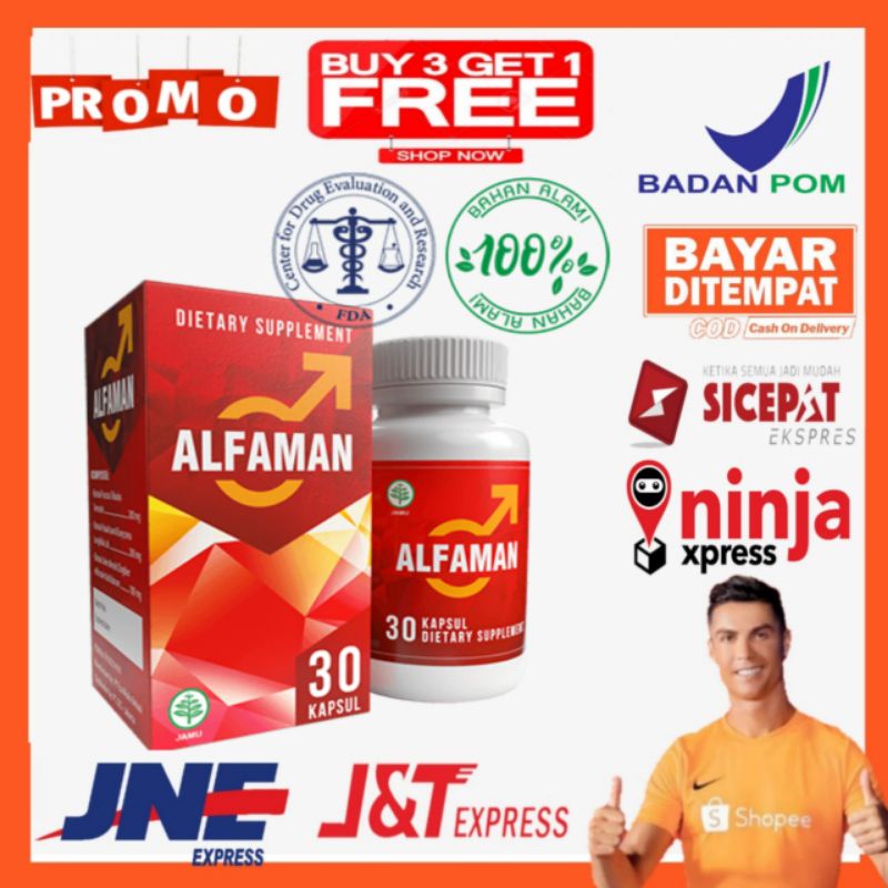 (Terlaris) Alfaman Asli Obat Kuat Stamina Pria Original BPOM