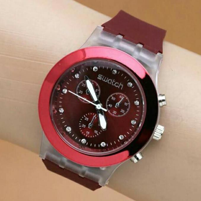 Jam Tangan Wanita Swatch Swiss (Guess Rolex Lv)
