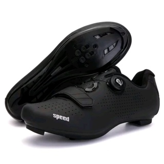 Speed Sepatu Sepeda Multi Cleat MTB Roadbike Bicycle Shoes Cleats Sepatu Gowes Cleat Hitam