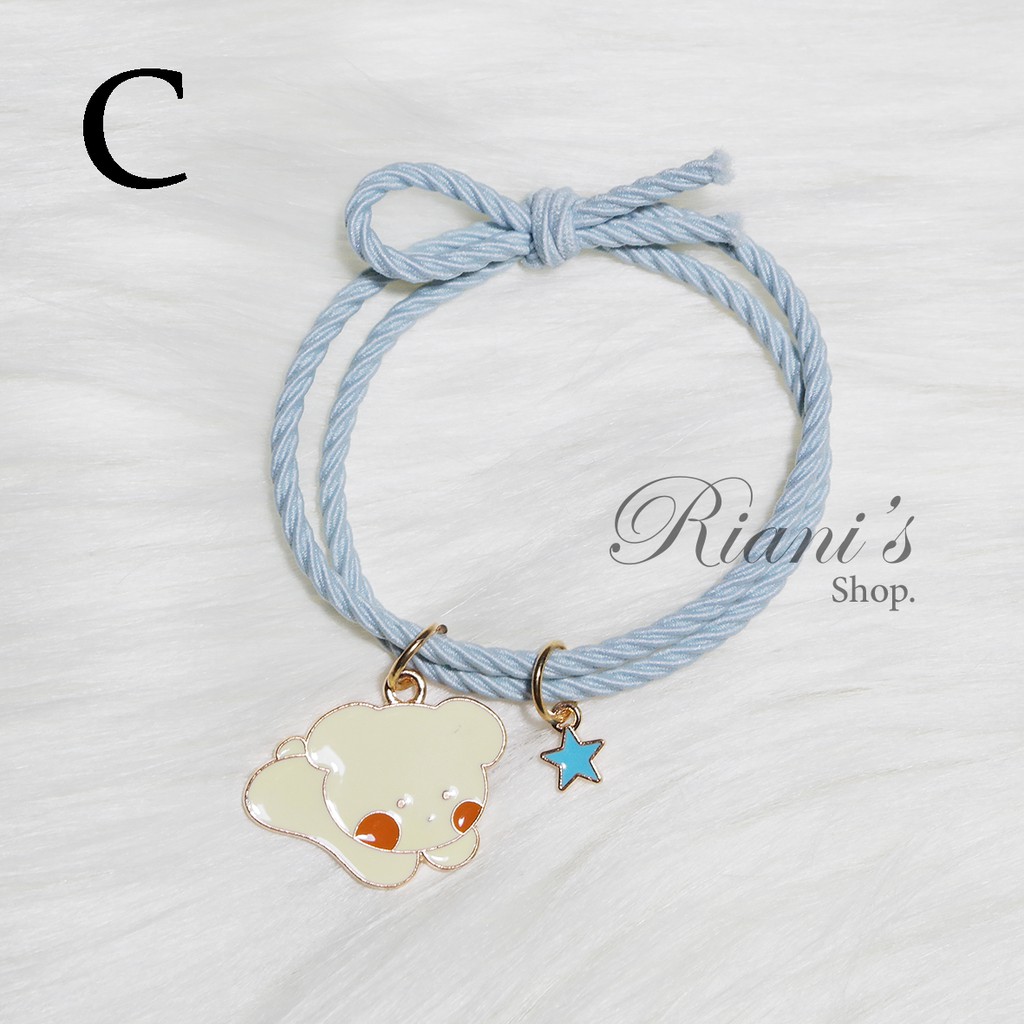 Gelang Tali Korea Import Cantik Unik Lucu Warna Warni Model Wanita Anak Perempuan Tangan Kaki Impor-4