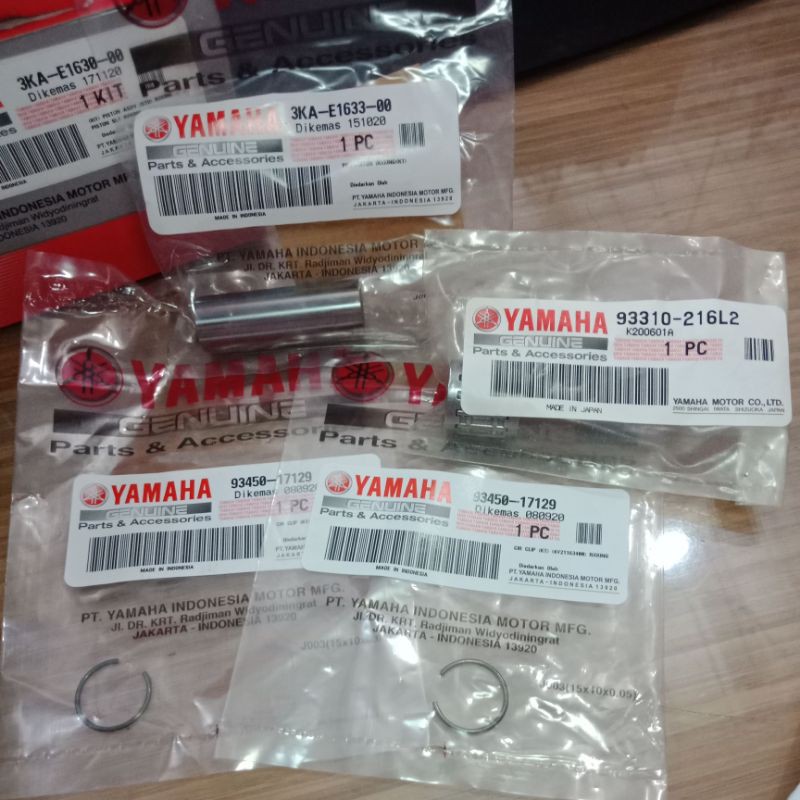 PISTON SEHER KIT 3KA RXK RX KING RX K RXKING OS SIZE STANDAR STD 50 100 ORIGINAL ORI ASLI YAMAHA YGP-5
