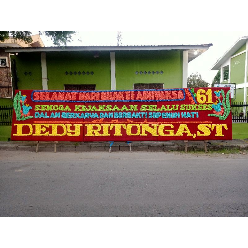 

(SEWA) Karangan Bunga Medan / Papan Bunga Triple (3Papan jadi 1) Sumatera Utara