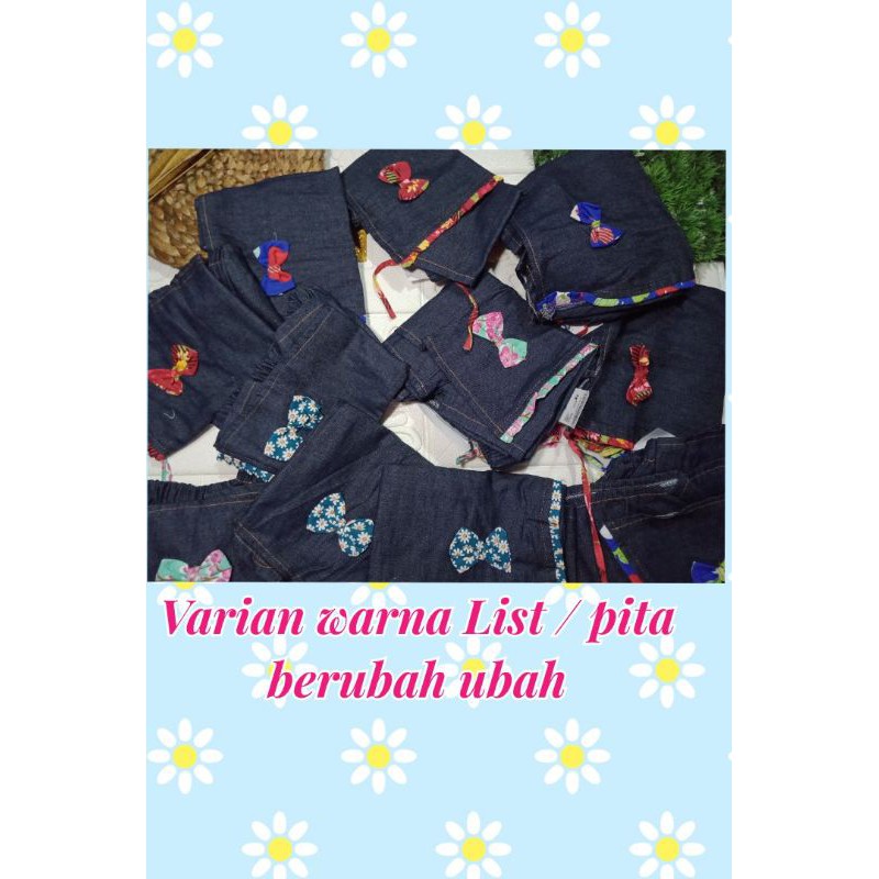 Rok celana jeans anak perempuan 1-6 tahun / rocela anak cewek jeans murah