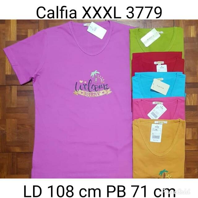 Kaos Cewek Calfia XXXL 3779 - Welcome Summer