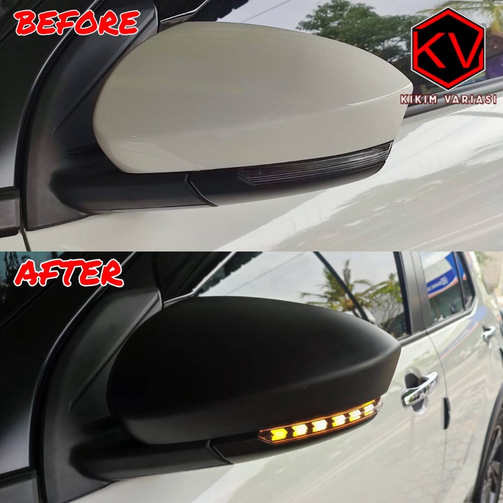 COVER SPION LAMPU RAIZE 2021 MODEL GANTI PLUS DUDUKAN BLACK