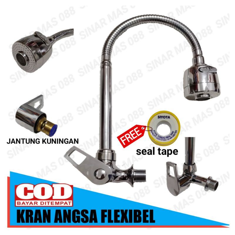 Kran Angsa Flexibel / Kran Air wastafel Cuci Piring / Kran Angsa / Kran Air