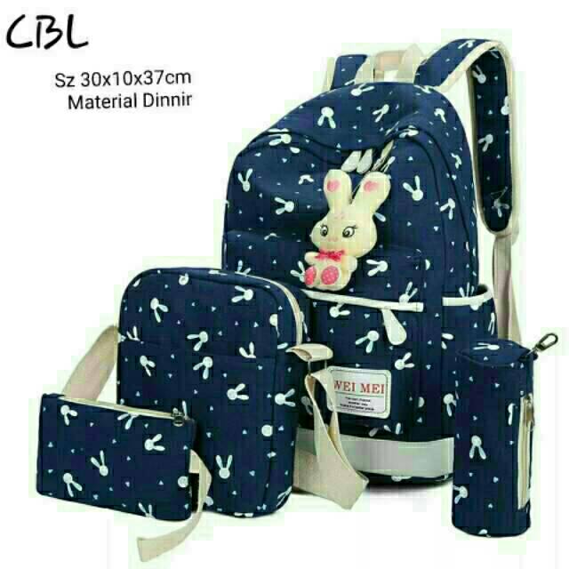 Inoy olshop tas anak sekolah {BISA COD} backpack playboy ransel bunny