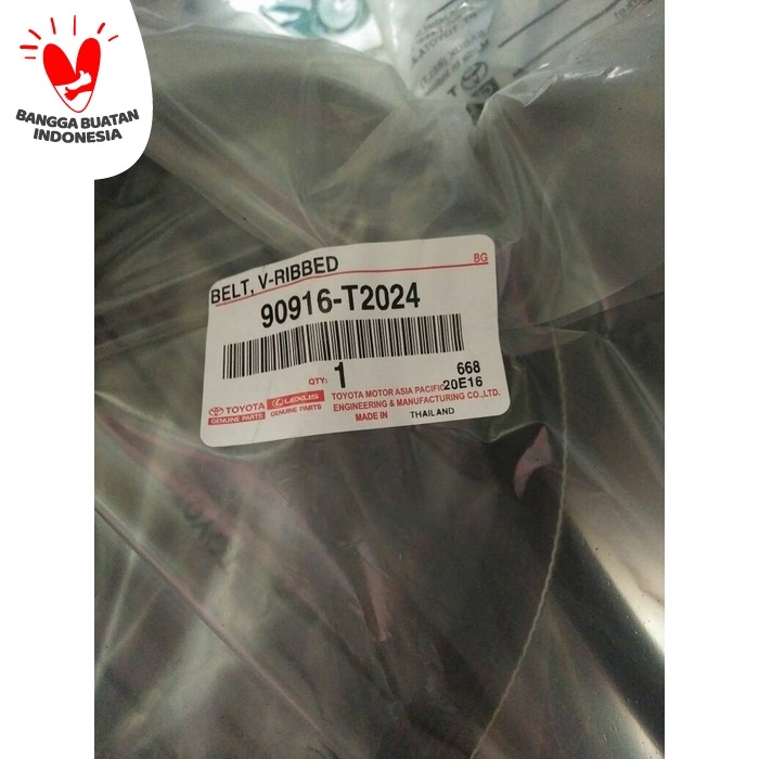 VBelt / Tali Kipas Kijang Innova Fortuner Hilux Bensin ORIGINAL Original original