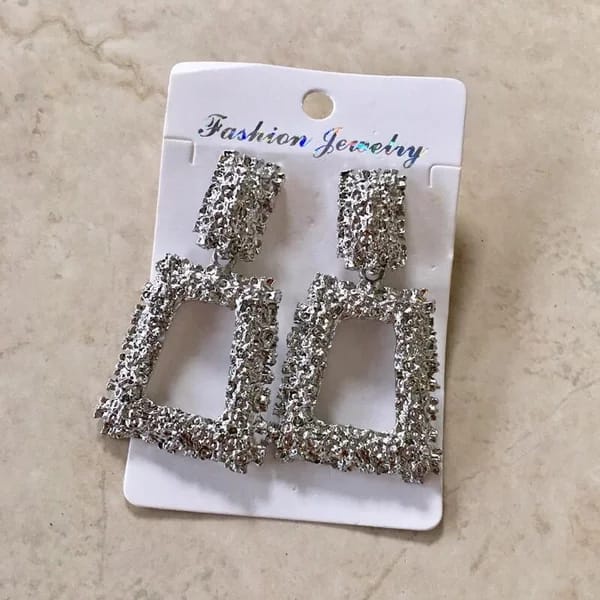 Square Earring - Anting Bentuk Kotak - Aksesoris Anting