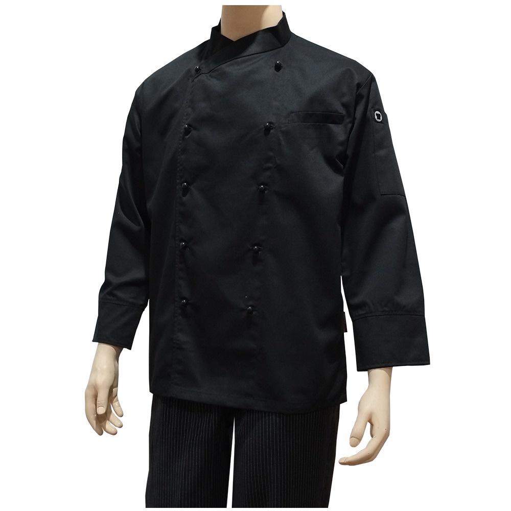 MUCHEF Baju Koki RB Lengan Panjang Hitam