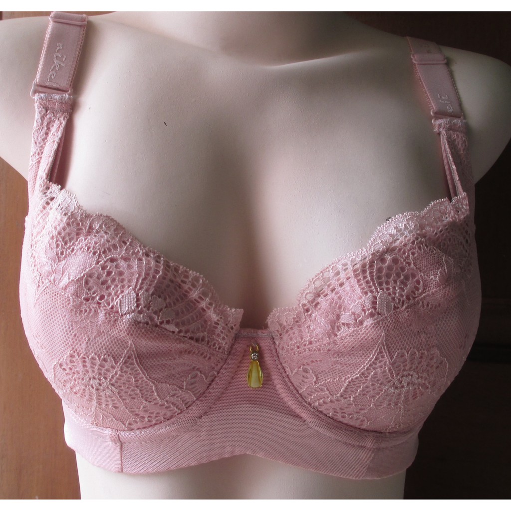 Bra Berkawat Tanpa Busa - Big Size - Bra Amo's Style Pink