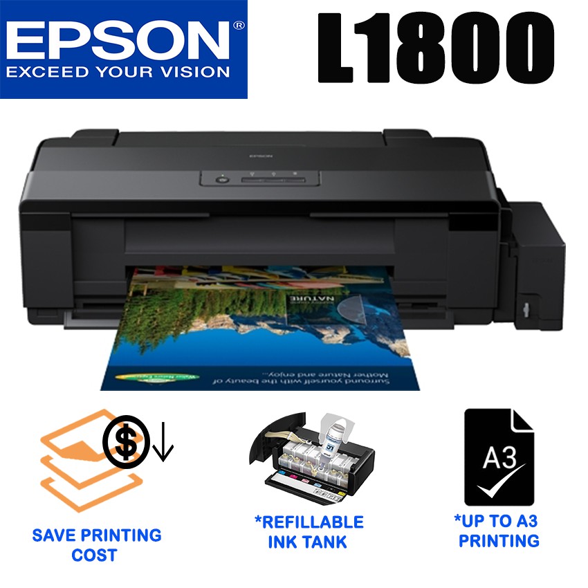 EPSON PRINTER L 1800 A3 RESMI