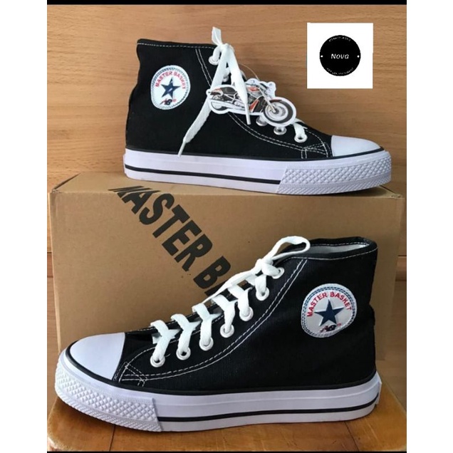 SEPATU MASTER BASKET 805 HC HITAM PUTIH