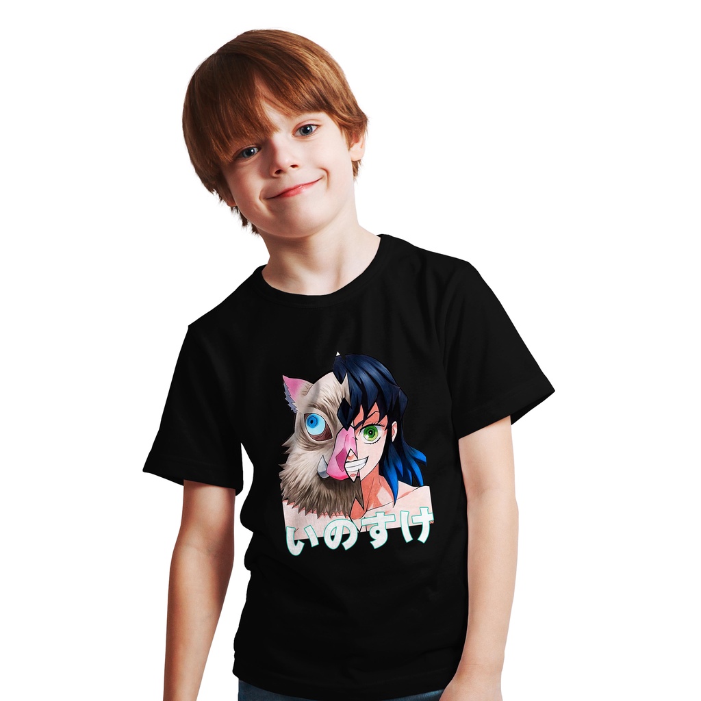T-SHIRT ANAK INOSUKE PIG DEMON SLAYER ANIME JAPANES CULTURE