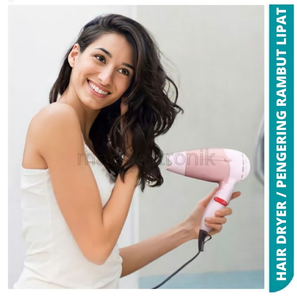 Hair Dryer Alat Pengering Rambut Lipat Mini 550 Watt